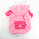 Pink Velvet Hoodie Jacket