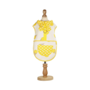 Lemon Ice Cream Polka Dot Harness Vest (excluded Dog Leash)