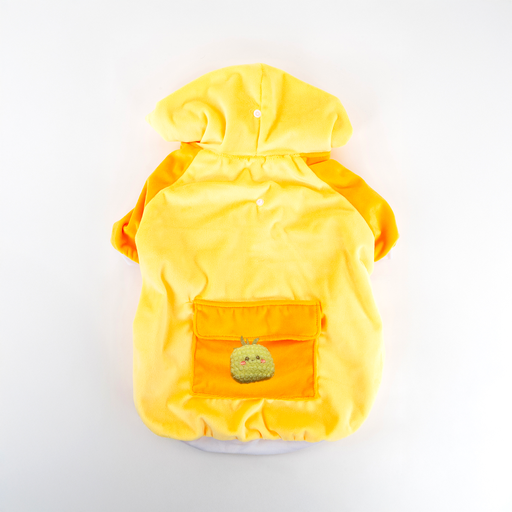 Yellow Velvet Hoodie Jacket