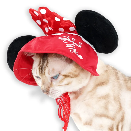 Minnie Mouse Premium Disney Ears Sun Hat for Pets (With Ears)