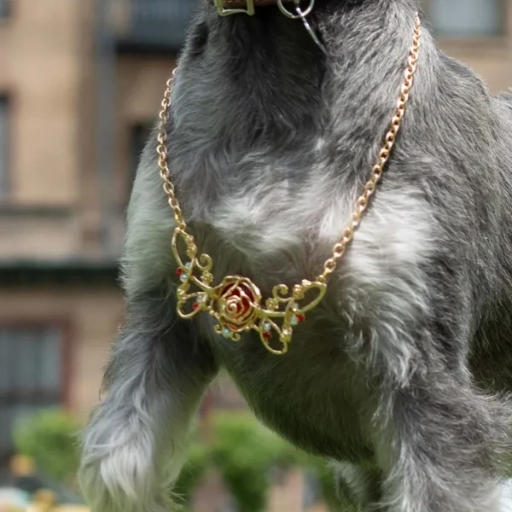 Belle Premium Disney Metal Necklace for Pets