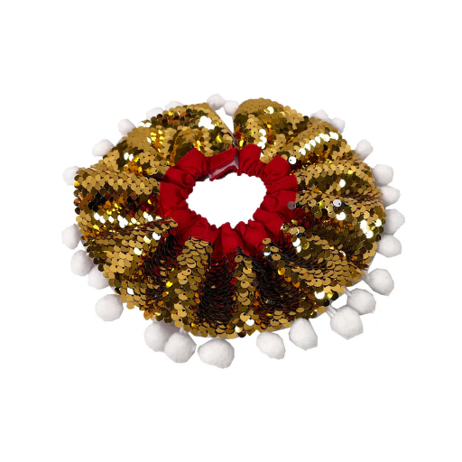 Gold Sequins Christmas Collar